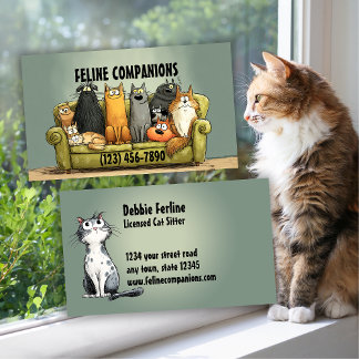 Purrfect Care – Cat Sitting 名刺