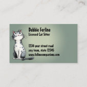 Purrfect Care – Cat Sitting 名刺 (裏面)