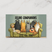 Purrfect Care – Cat Sitting 名刺 (正面)