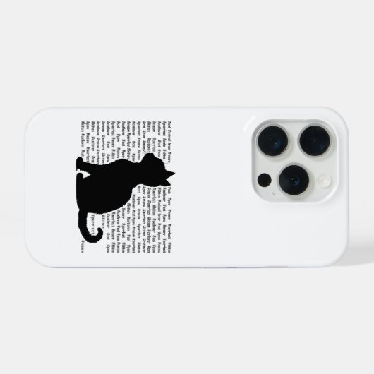 Purrfect Cat Lover Gift  iPhoneケース (裏面横)