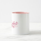 Purrfect Day Cute Pink Cat Mug マグカップ (中央)