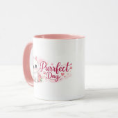 Purrfect Day Cute Pink Cat Mug マグカップ (正面左)