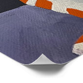 Purrfect Landing, Stripped Cat with a toy poster ポスター (角)