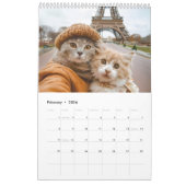 Purrfect Passport – 2026 Traveling Cat Calendar カレンダー (2月 2026)