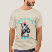 Purrfect Rhymes & Beats - Funny Rapping Cat DJ  🎤 Tシャツ (正面)