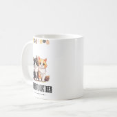  Purrfect Together – Cute Cat Couple  コーヒーマグカップ (正面左)