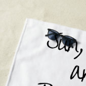 Purrfect Waves Pawesome ビーチタオル (インサイチュ)