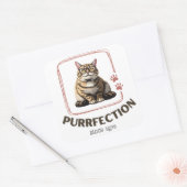 Purrfection Since 1970 スクエアシール (封筒)