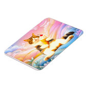 Purrfectly Asleep – Cat Holding Ice Cream Cone マグネット (左側)