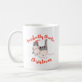Purrfectly Chaotic Christmas Funny Holiday Cat  コーヒーマグカップ (左)