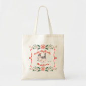 Purrfectly Chaotic Christmas Funny Holiday Cat  トートバッグ (正面)