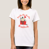Purrfectly Chaotic Christmas Funny Holiday Cat Tシャツ (正面)