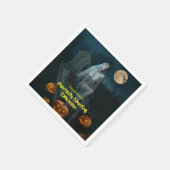 Purrfectly Haunting Halloween スタンダードカクテルナプキン (角)