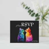 「Purrfectly Yours: A Rainbow Love」付きメニュー 出欠カード (スタンド正面)