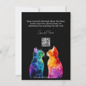 “Purrfectly Yours: A Rainbow Love Story RSVPカード セーブザデート (裏面)