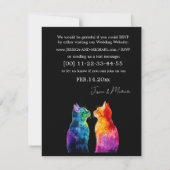 “Purrfectly Yours: A Rainbow Love Story RSVPカード” 出欠カード (裏面)