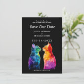 “Purrfectly Yours: A Rainbow Love Story RSVP Card セーブザデート (スタンド正面)