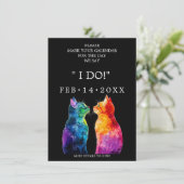 “Purrfectly Yours: A Rainbow Love Story RSVP Card  セーブザデート (スタンド正面)
