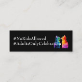 🌈  Purrfectly Yours: Purrfectly 4 Grown-Ups card スキニー名刺 (正面)