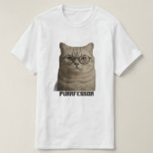 Purrfessor Tシャツ (デザイン正面)