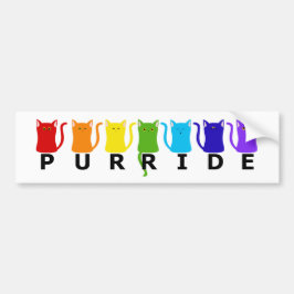 PURRide PRIDE Cats バンパーステッカー