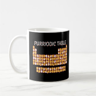 Purriodicテーブルキュート猫PeriodicテーブルプンメンWo コーヒーマグカップ