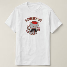 PURRISIAN おもしろい - Cat – ワフランスのイン、パリ、かわいい Tシャツ