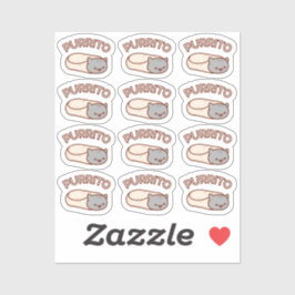 PURRITO CAT BURRITO DURCEミニステッカー シール