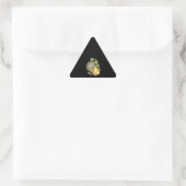 Purrito Tキャットプおもしろいンブリトタコ 三角形シール (バッグ)