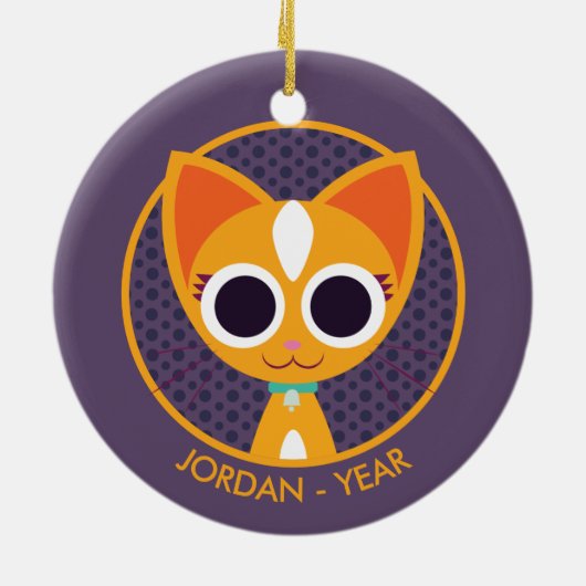 Purrl猫 セラミックオーナメント (裏面)