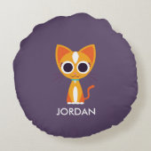 Purrl猫 ラウンドクッション (裏面)