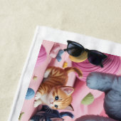PURRMA Cute Kitten Beach Towel ビーチタオル (インサイチュ)