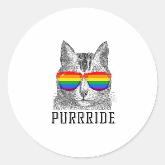 PURRRIDE ラウンドシール (正面)