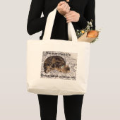 purrrrfectの生命 ラージトートバッグ (正面(商品))