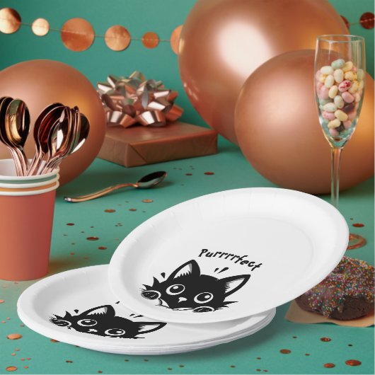 Purrrrfect ペーパープレート (複数)