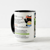 PURRRRFECT POKE BOWL- SOOT CAT  Art Muse Recipe  マグカップ (正面左)