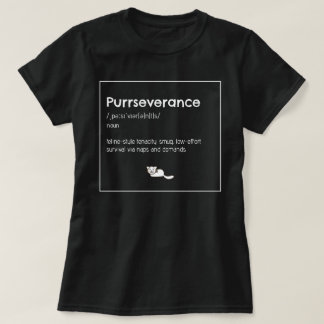 purrseverance cat lover women power cat mom tシャツ