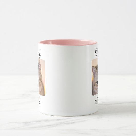 Purrty Cat Personalised Mug マグカップ (中央)