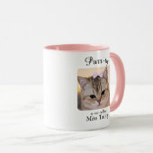 Purrty Cat Personalised Mug マグカップ (正面右)