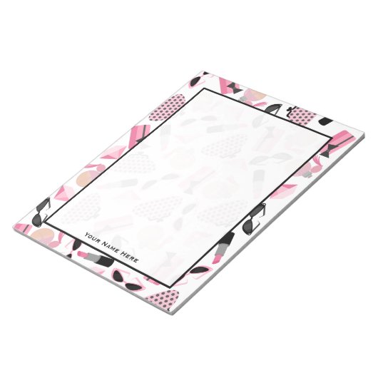 Purses Perfume Sunglasses & Lipstick Notepad ノートパッド (アングル)