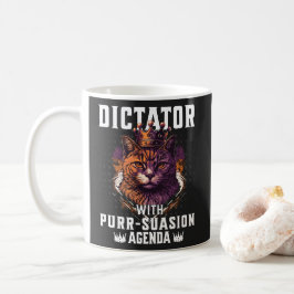 Pursuasionアジェンダおもしろいボッシー猫 コーヒーマグカップ