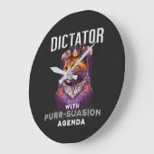 Pursuasionアジェンダおもしろいー引用文 ラージ壁時計 (傾斜)
