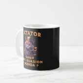 PursuasionアジェンダおもしろいーKing Cat コーヒーマグカップ (正面左)