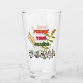 Pursue Your Passion- Gardening Drinking Glass タンブラーグラス (正面)