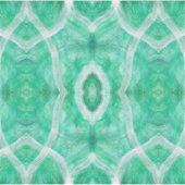 Push Abstract Light Green White Watercolor Art シール (正面)