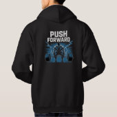 Push Beyond Limits Motivational T-Shirt. パーカ (裏面)
