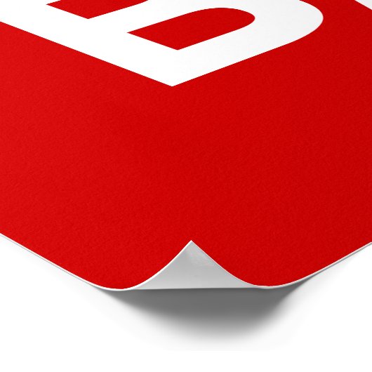 Push Button Receive Bacon - Keep Calm Parody ポスター (角)