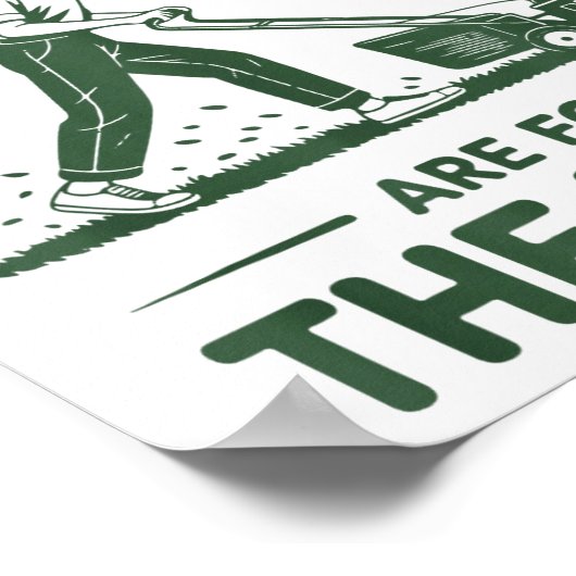 Push Lawn Mower Dad Saturdays Are For The Yard Mow ポスター (角)