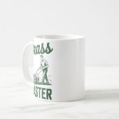 Push Lawn Mower Legend Gr Master Dad Funny Mowing  コーヒーマグカップ (正面左)