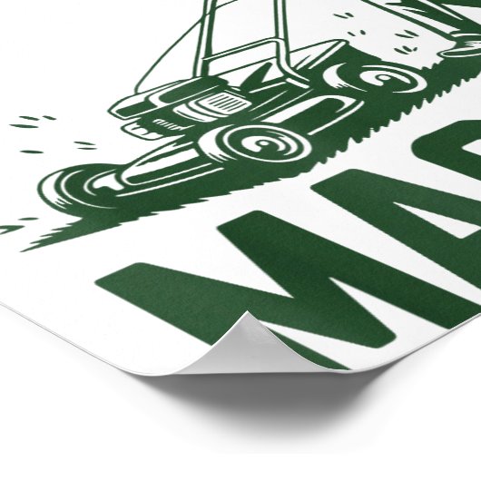 Push Lawn Mower Legend Gr Master Dad Funny Mowing  ポスター (角)